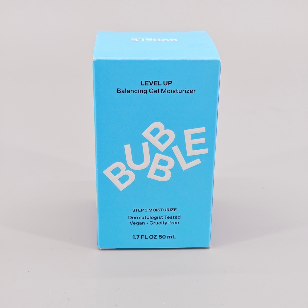 Bubble Skincare Level Up Balancing Gel Moisturizer 1.7 oz 50ml Niacinamide Vegan
